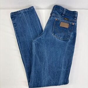 Wrangler 936PWD Cowboy Cut Slim Fit Straight Leg Blue Denim Jeans 33x36 (32x34)